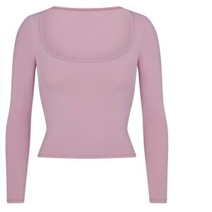 skims scoop neck long sleeve